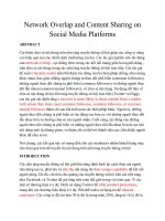 Network Overlap and Content Sharing on Social Media Platforms