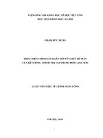 Thực hiện chính sách sắp xếp tổ chức bộ máy của hệ thống chính trị tại thành phố lạng sơn 