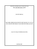 Thực hiện chính sách sắp xếp tổ chức bộ máy của các cơ quan chuyên môn thuộc Ủy ban nhân dân tỉnh Lạng Sơn