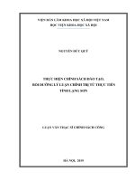 Thực hiện chính sách đào tạo, bồi dưỡng lý luận chính trị từ thực tiễn tỉnh lạng sơn 