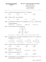 Đề KSCL môn Toán thi ĐH 2019 trường THPT Hàm Rồng – Thanh Hóa lần 3