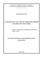 Đối chiếu thuật ngữ marketing anh – việt tt tiếng anh