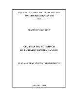 Giải pháp thu hút khách du lịch nhật bản đến đà nẵng