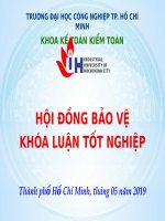 KHÓA LUẬN TỐT NGHIỆP Hoàn thiện kế toán chi phí sản xuất và tính giá thành công trình xây lắp tại Công ty TNHH MTV Xây dựng Công trình Tân Cảng