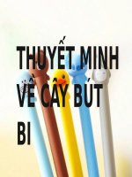 Thuyết minh về cây bút bi