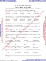Bộ đề thi thử THPT Quốc gia môn Tiếng Anh ( có đáp án chi tiết) (daykemquynhon)