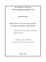 Một số cơ sở vật lý của việc ứng dụng vật liệu nano trong y học hiện đại tt
