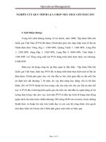 Nghiên cứu quy trình lựa chọn nhà thầu gói thầu EPC 