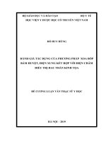 ĐÁNH GIÁ tác DỤNG của PHƯƠNG PHÁP  XOA bóp bấm HUYỆT, điện XUNG kết hợp với điện CHÂM điều TRỊ ĐAU THẦN KINH tọa 