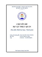chuyên đề dị vật THỰC QUẢN 