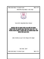 NGHIÊN cứu áp DỤNG PHÂN LOẠI mức độ NẶNG BỆNH PHỔI tắc NGHẼN mạn TÍNH THEO GOLD 2017 tại PHÒNG KHÁM QUẢN lý BỆNH PHỔI tắc NGHẼN mạn TÍNH BỆNH VIỆN BẠCH MAI 