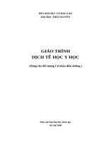 giáo trình dịch tễ y học 