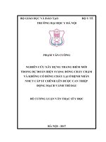 NGHIÊN cứu xây DỰNG THANG điểm mới TRONG dự đoán HIỆN TƯỢNG DÒNG CHẢY CHẬM và KHÔNG có DÒNG CHẢY lại ở BỆNH NHÂN NMCT cấp ST CHÊNH lên được CAN THIỆP ĐỘNG MẠCH VÀNH THÌ đầu 