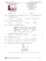 Đề thi chính thức kỳ thi THPT quốc gia năm 2019 môn toán   mã đề 101 