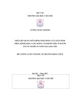 MỐI LIÊN QUAN GIỮA HÌNH THÁI RĂNG cửa GIỮA hàm TRÊN, HÌNH DẠNG CUNG RĂNG và KHUÔN mặt ở NGƯỜI tày từ 18 đến 25 TUỔI tại LẠNG sơn 