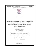 NGHIÊN cứu đặc điểm lâm SÀNG, cận lâm SÀNG và kết QUẢ điều TRỊ ở BỆNH NHÂN TĂNG TRIGLYCERIDE máu CAO tại KHOA nội TIẾT BỆNH VIỆN BẠCH MAI 