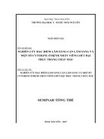 NGHIÊN cứu đặc điểm lâm SÀNG cận lâm SÀNG và một số CYTOKINE ở BỆNH NHÂN VIÊM LOÉT đại TRỰC TRÀNG CHẢY máu 