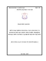 MÔ tả đặc điểm lâm SÀNG, cận lâm SÀNG và ĐÁNH GIÁ kết QUẢ PHẪU THUẬT điều TRỊ BỆNH rò hậu môn tái PHÁT tại BỆNH VIỆN HN VIỆT đức 