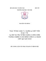 THỰC TRẠNG CÔNG tác QUẢN lý CHẤT THẢI rắn y tế và một số yếu tố ẢNH HƯỞNG ở VIỆN CHẤN THƯƠNG CHỈNH HÌNH BỆNH VIỆN hữu NGHỊ VIỆT đức năm 2019 