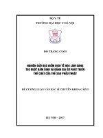 NGHIÊN cứu đặc điểm DỊCH tễ học lâm SÀNG TEO RUỘT bẩm SINH và ĐÁNH GIÁ sự PHÁT TRIỂN THỂ CHẤT của TRẺ SAU PHẪU THUẬT 