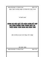 ĐÁNH GIÁ HIỆU QUẢ của điện CHÂM kết hợp KHÍ CÔNG DƯỠNG SINH TRONG điều TRỊ THIỂU NĂNG TUẦN HOÀN não mãn TÍNH 