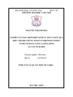 Nghiên cứu đặc điểm điện sinh lý tim và kết quả điều trị hội chứng wolff parkinson white ở trẻ em bằng năng lượng sóng có tần số radio tt 