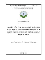NGHIÊN cứu TÍNH AN TOÀN và KHẢ NĂNG HOẠT ĐỘNG của tấm tái SINH KHÔNG KHÍ b 64 VN TRONG BUỒNG kín TRÊN ĐỘNG vật THỰC NGHIỆM 