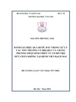 ĐÁNH GIÁ HIỆU QUẢ bước đầu TRONG xử LÝ CÁC tổn THƯƠNG VÚ BIRADS 2 VÀ 3 BẰNG PHƯƠNG PHÁP SINH THIẾT VÚ CÓ hỗ TRỢ HÚT CHÂN KHÔNG TẠI BỆNH VIỆN BẠCH MAI 