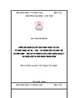 BƯỚC đầu ĐÁNH GIÁ kết QUẢ PHẪU THUẬT tái tạo tổ CHỨC BẰNG vạt DA – cân – cơ TRONG điều TRỊ UNG THƯ TAI mũi HỌNG –đầu cổ từ THÁNG 012015 