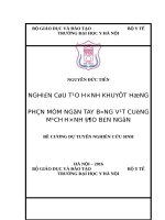 NGHIÊN cứu tạo HÌNH KHUYẾT HỔNG PHẦN mềm NGÓN TAY BẰNG vạt CUỐNG MẠCH HÌNH đảo bên NGÓN 