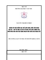 NHẬN xétđặc điểm các THỂ lâm SÀNG, mối LIÊN QUAN của HS   CRP và một số yếu tố KHÁC với TIÊN LƯỢNG của NHỒI máu não KHU vực ĐỘNG MẠCH não GIỮA GIAI đoạn cấp 