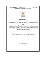 NGHIÊN cứu TÌNH HÌNH gãy XƯƠNG CHÍNH mũi và ĐÁNH GIÁ kết QUẢ điều TRỊ BỆNH NHÂN gãy XƯƠNG CHÍNH mũi tại BỆNH VIỆN TAI mũi HỌNG TRUNG ƯƠNG 