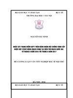 KHẢO sát THANG điểm DAPT TRÊN BỆNH NHÂN hội CHỨNG VÀNH cấp được đặt STENT ĐỘNG MẠCH VÀNH tại VIỆN TIM MẠCH QUỐC GIA từ THÁNG 9 năm 2016 tới THÁNG 9 năm 2017 