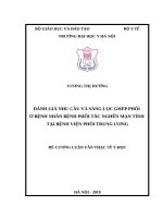 ĐÁNH GIÁ NHU cầu và SÀNG lọc GHÉP PHỔI ở BỆNH NHÂN BỆNH PHỔI tắc NGHẼN mạn TÍNH tại BỆNH VIỆN PHỔI TRUNG ƯƠNG 