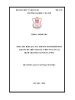 NHẬN xét HIỆU QUẢ các PHƯƠNG PHÁP KHỞI PHÁT CHUYỂN dạ TRÊN THAI từ 37 đến 41 TUẦN tại BỆNH VIỆN PHỤ sản TRUNG ƯƠNG 