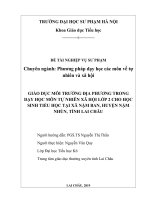 BÀI TIỂU LUẬN TỐT NGHIỆP ĐẠI HỌC SƯ PHẠM HÀ NỘI Phương pháp dạy học các môn về tự nhiên và xã hội lớp 2 hoăc Zalo 0868696145 50k