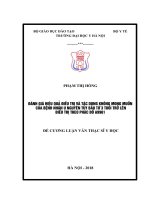 ĐÁNH GIÁ HIỆU QUẢ điều TRỊ và tác DỤNG KHÔNG MONG MUỐN của BỆNH NHÂN u NGUYÊN tủy bào từ 3 TUỔI TRỞ lên điều TRỊ THEO PHÁC đồ a9961 