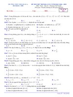 Đề thi thử THPTQG 2019 môn Toán lần 2 trường Nho Quan A – Ninh Bình