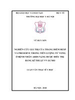 NGHIÊN cứu GIÁ TRỊ của THANG điểm RESP và PRESERVE TRONG TIÊN LƯỢNG tử VONG ở BỆNH NHÂN ARDS NẶNG được điều TRỊ BẰNG kĩ THUẬT VV ECMO 