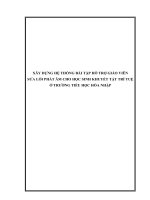 XÂY DỰNG HỆ THỐNG BÀI TẬP HỖ TRỢ GIÁO VIÊN  SỬA LỖI PHÁT ÂM CHO HỌC SINH KHUYẾT TẬT TRÍ TUỆ  Ở TRƯỜNG TIỂU HỌC HÒA NHẬP