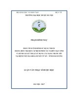 PHÂN TÍCH TÌNH HÌNH sử DỤNG THUỐC TRONG điều TRỊ đợt cấp BỆNH PHỔI tắc NGHẼN mạn TÍNH và ĐÁNH GIÁ kỹ THUẬT sử DỤNG các DẠNG THUỐC hít tại BỆNH VIỆN đa KHOA HUYỆN tứ kỳ   TỈNH hải DƯƠNG 