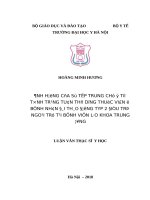 ẢNH HƯỞNG của sự tập TRUNG CHÚ ý tới TÌNH TRẠNG TUÂN THỦ DÙNG THUỐC VIÊN ở BỆNH NHÂN đái THÁO ĐƯỜNG TYP 2 điều TRỊ NGOẠI TRÚ tại BỆNH VIỆN lão KHOA TRUNG ƯƠNG 