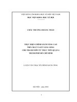 THỰC HIỆN CHÍNH SÁCH NÂNG CAO THỂ CHẤT VÀ KỸ NĂNG SỐNG CHO THANH NIÊN TỪ THỰC TIỄN QUẬN 6 THÀNH PHỐ HỒ CHÍ MINH