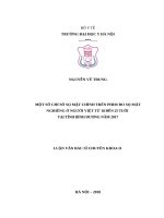 MỘT số CHỈ số sọ mặt CHÍNH TRÊN PHIM đo sọ mặt NGHIÊNG ở NGƯỜI VIỆT từ 18 đến 25 TUỔI tại TỈNH BÌNH DƯƠNG năm 2017 