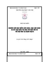 NGHIÊN cứu đặc điểm lâm SÀNG, cận lâm SÀNG và kết QUẢ điều TRỊ UNG THƯ BIỂU mô vú THỂ nội ỐNG tại BỆNH VIỆN k 