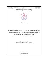 NGHIÊN cứu đặc điểm lâm SÀNG, điện não đồ và HÌNH ẢNH CỘNG HƯỞNG từ sọ não ở BỆNH NHÂN ĐỘNG KINH từ 1 12 THÁNG TUỔI 