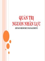 SLIDE bài GIẢNG QUẢN TRỊ NGUỒN NHÂN lực