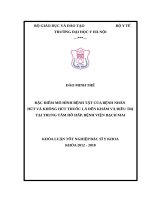 ĐẶC điểm mô HÌNH BỆNH tật của BỆNH NHÂN hút và KHÔNG hút THUỐC lá đến KHÁM và điều TRỊ tại TRUNG tâm hô hấp, BỆNH VIỆN BẠCH MAI 