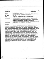 luận văn Tiến sĩ Luận án: Phân tích Luận án Tiến sĩ như một nguồn thông tin