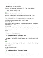 Tài liệu dạy hóa 9  cho giáo viên dạy thêm và ôn thi lớp 10